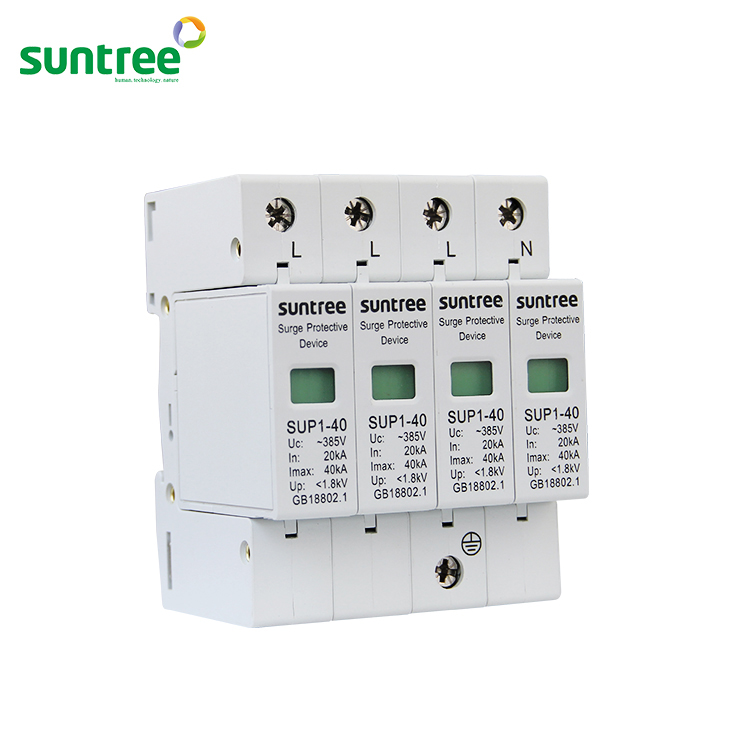 chống sét AC 3 pha 4 cực 380V, cắt sét AC chống sét AC 3 pha 4p 380V