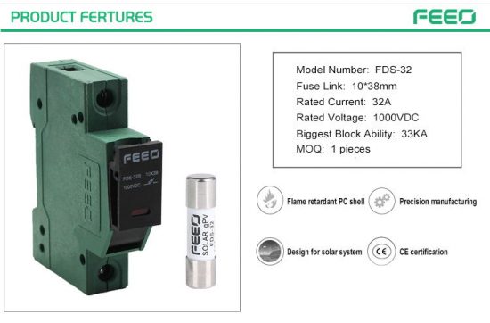 Cầu chì DC 1000V 15A fsd-32