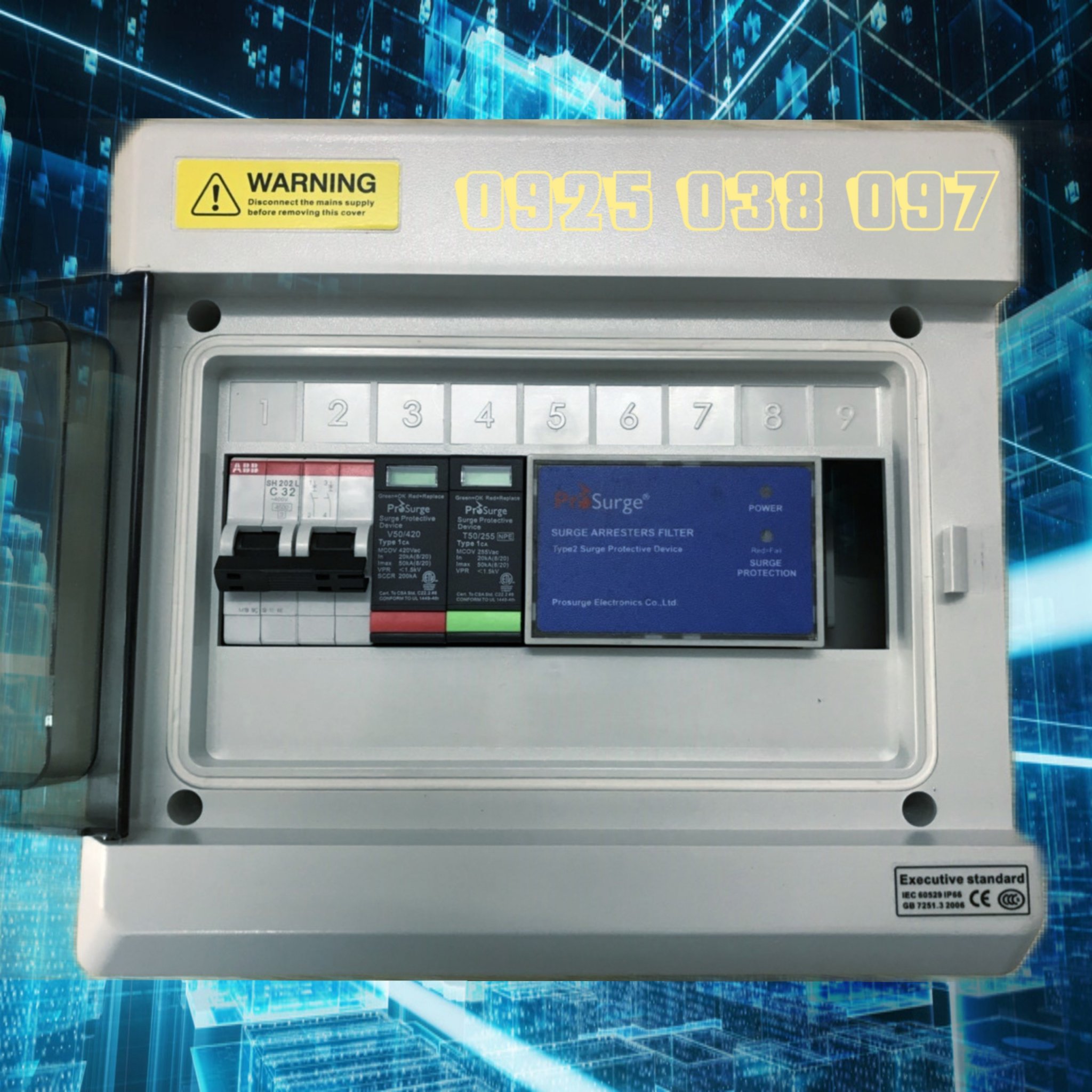 Tủ cắt lọc sét 1 pha