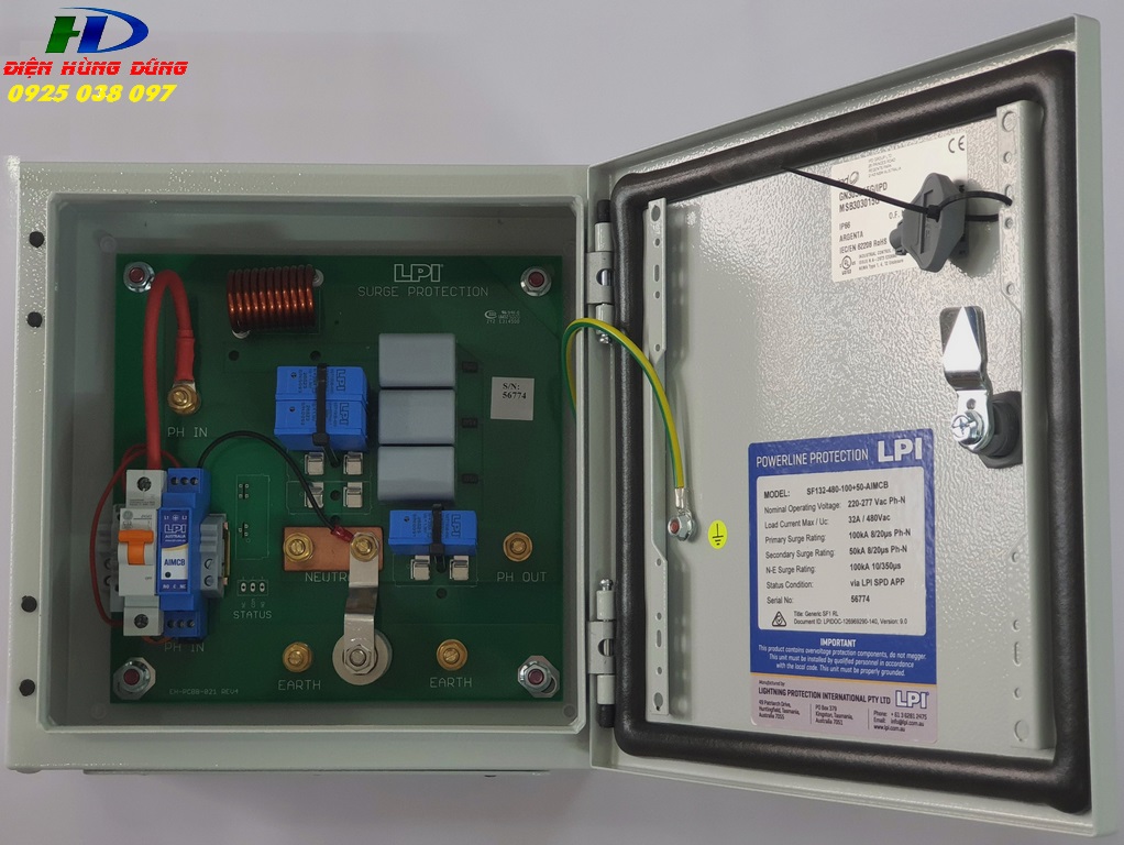 Tủ cắt lọc sét lan truyền SF132-480-100+50-AIMCB