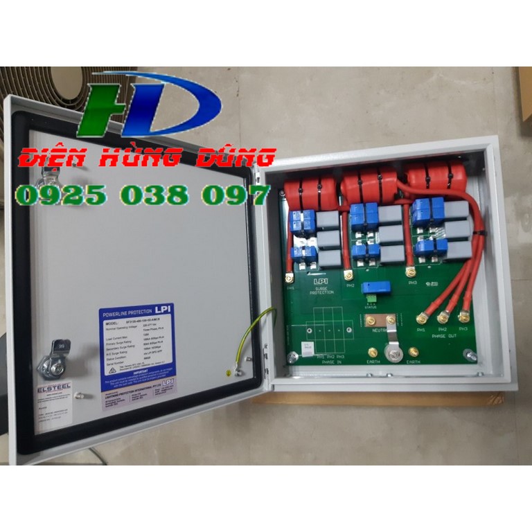 Tủ cắt lọc sét 3 pha 200A LPI SF3200-385-135+50-AIMCB