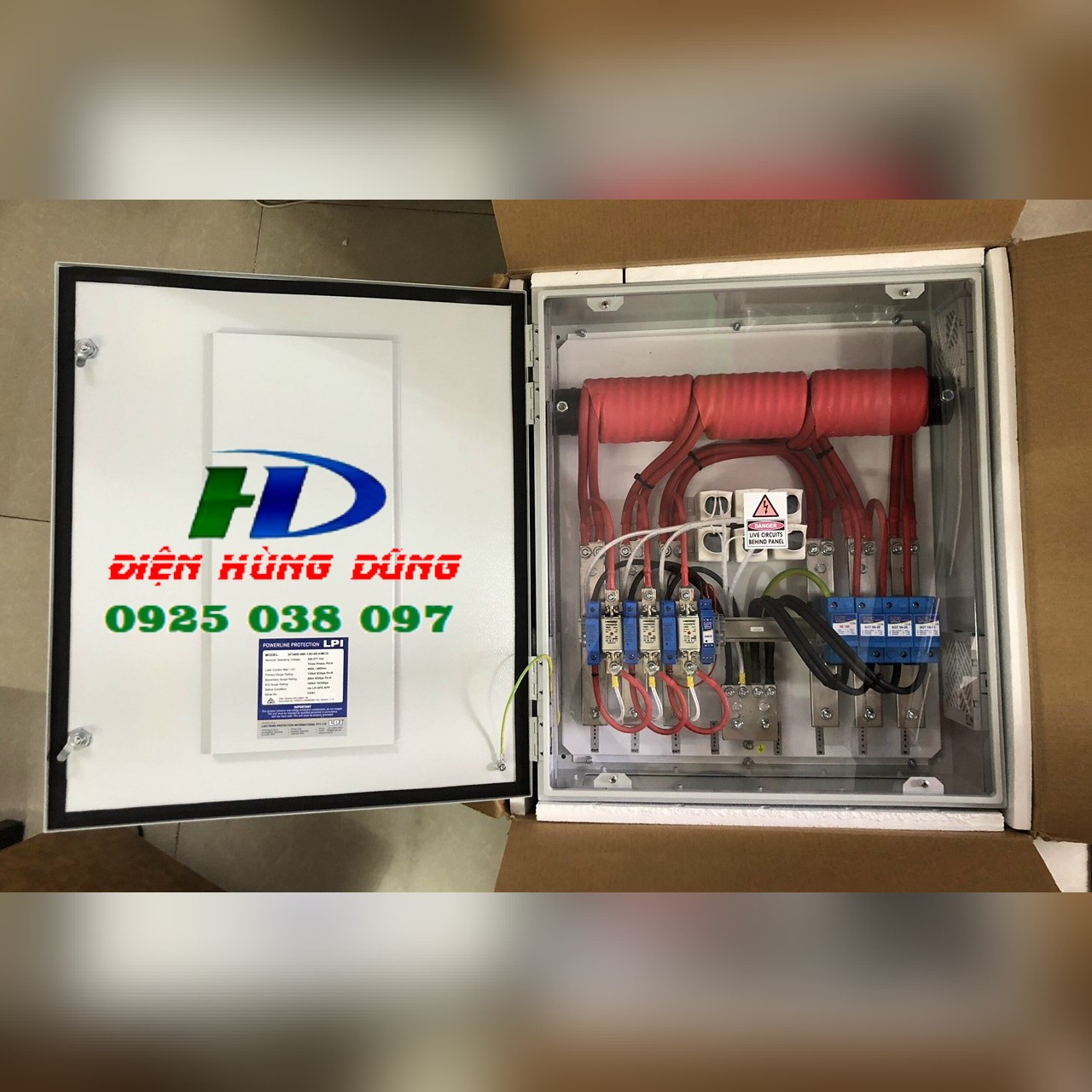 Tủ cắt lọc sét 3 pha 800A LPI SF3800-385-110+50-AIMCB